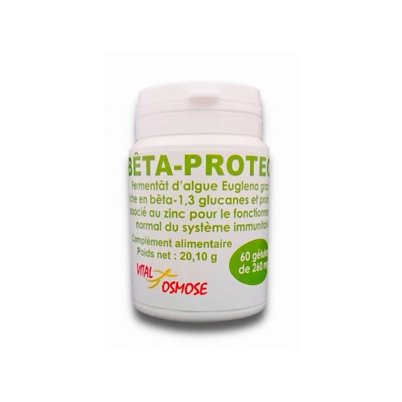 Bêta-Protect 260 mg + Zinc - 60 gélules - Vital Osmose