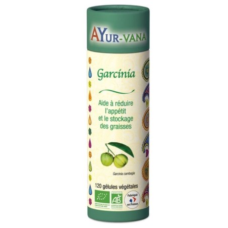 Garcinia Bio Extrait à 60% de HCA - 120 gélules végétales - Ayurvana