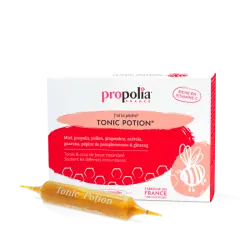 Tonic\'Potion Propolis, Miel, Gingembre, Acérola (Tonus & Vitalité) - Boîte de 10 ampoules de 10 ml - Propolia