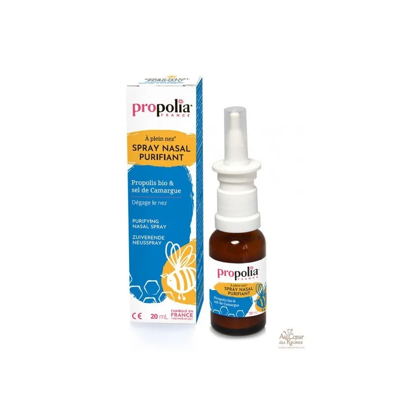 Spray nasal purifiant Propolis, Thym & Eucalyptus - Flacon pompe de 20 ml - Propolia