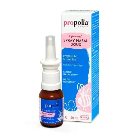 Spray nasal doux Bio Propolis Thym et Prêle - Flacon-pompe de 20 ml - Propolia