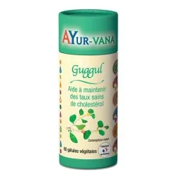 Guggul extrait à 2,5% - Pilulier de 60 gélules végétales - Ayurvana