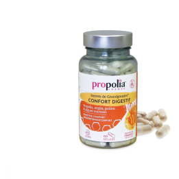 Confort Digestif Propolis, Argile, Pollen & Algues marines - 120 gélules - Propolia