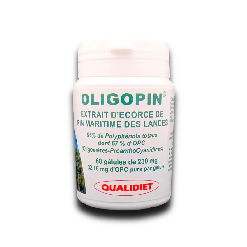 Oligopin – Extrait d’écorce de pin maritime des Landes françaises - 60 gélules - Vital Osmose
