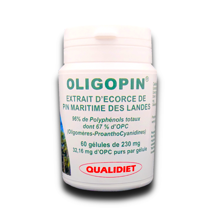 Oligopin – Extrait d’écorce de pin maritime des Landes françaises - 60 gélules - Vital Osmose