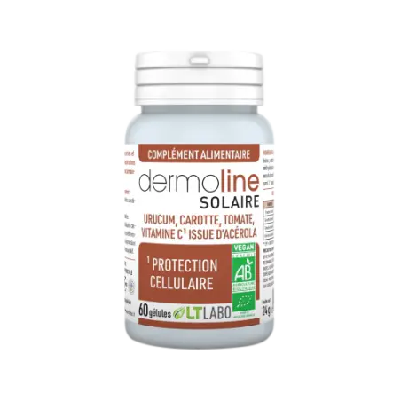 Dermoline Solaire Bio – Pilulier de 60 gélules - LT Labo
