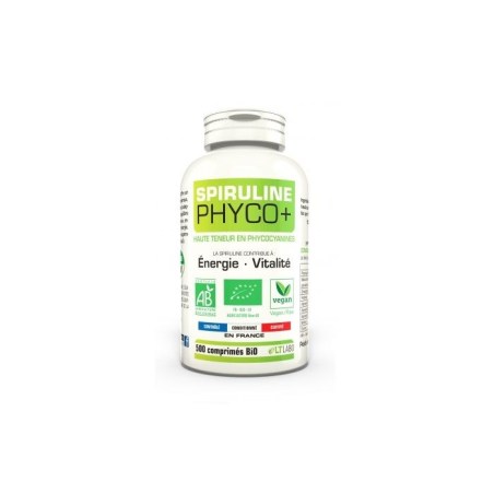 Spiruline 500 mg phyco+ Bio - 500 comprimés - LT Labo