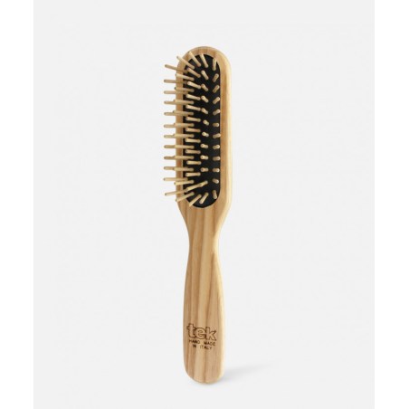 Brosse rectangulaire fine en frêne naturel - Beliflor