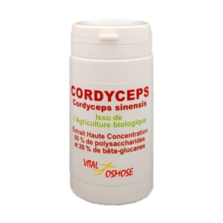 Cordyceps Bio extrait 500 mg - 60 gélules végétales - Vital Osmose