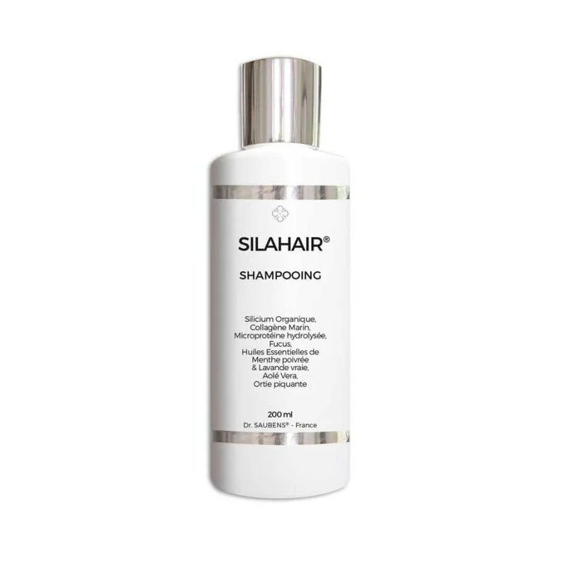 Silahair® Shampoing Anti-chute restructurant - Flacon de 200 ml - Labo Santé Silice