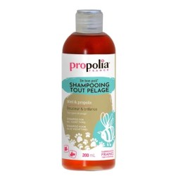 Shampooing tout pelage, Miel & Propolis - Flacon 200 ml - Propolia