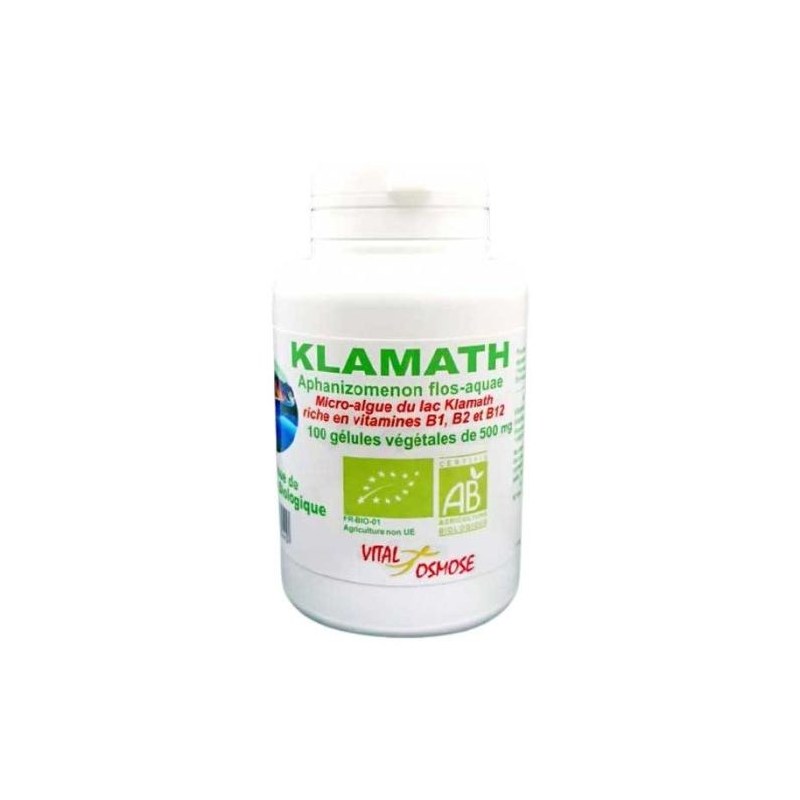 Klamath Bio 500 mg - 100 gélules - Vital Osmose