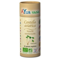 Centella Asiatica Bio (Gotu kola) - Pilulier de 60 gélules végétales - Ayurvana