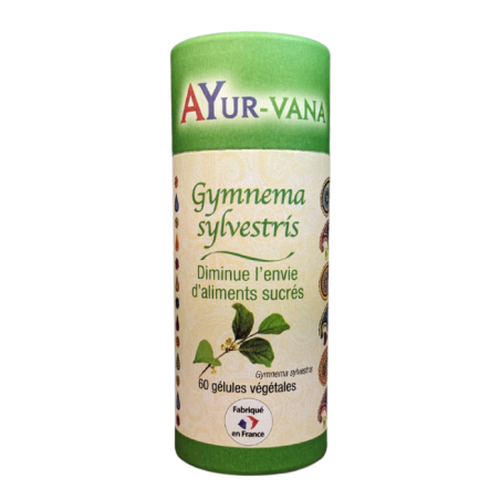 Gymnema Sylvestris - Pilulier de 60 gélules végétales - Ayurvana 2024