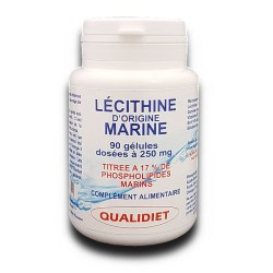 Lécithine marine titrée à 17% de phospholipides marins - 90 gélules - Vital Osmose