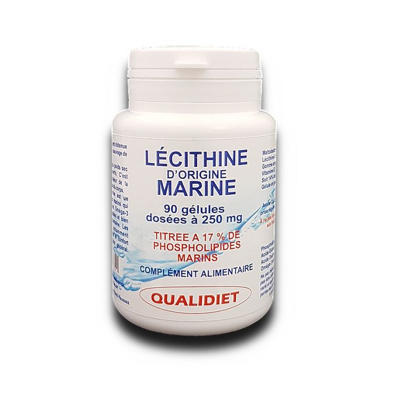 Lécithine marine titrée à 17% de phospholipides marins - 90 gélules - Vital Osmose 2024