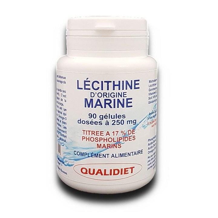 Lécithine d’Origine Marine – 90 gélules – Vital Osmose