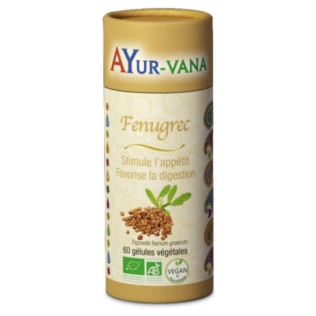 Fenugrec Bio - Pilulier de 60 gélules végétales - Ayurvana 2024