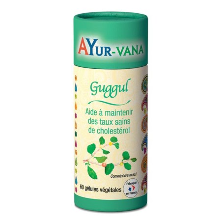 Guggul extrait titré à 2,5% de guggulstérones - Pilulier de 60 gélules végétales - Ayurvana 2024