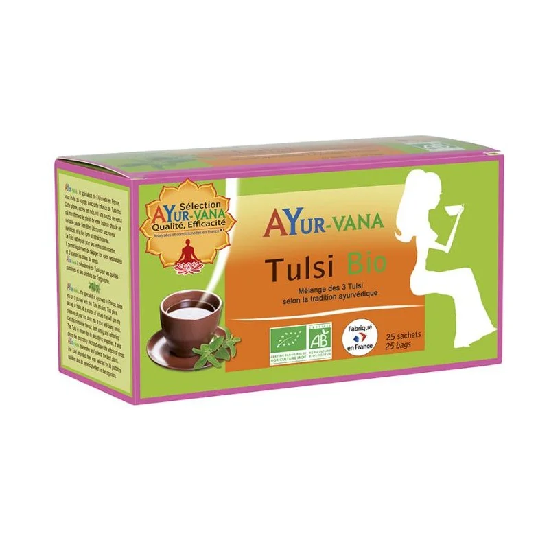 Infusion Tulsi Bio - Boîte de 25 infusettes - Ayurvana