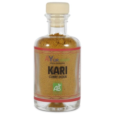 Kari (Curry doux) Bio - Flacon 50 g - Ayurvana 2024