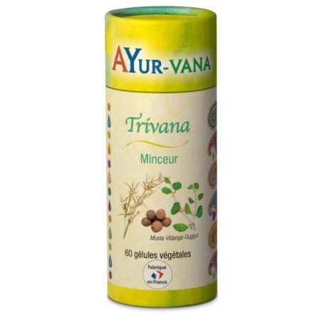 Trivana (Extraits de Musta, Vidanga, Guggul) - Pilulier de 60 gélules végétales - Ayurvana 2024