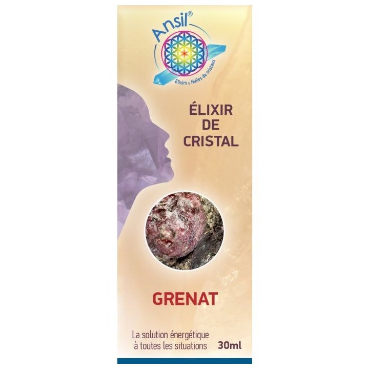 Etui Grenat – Élixir de Cristal – 30 ml – Ansil