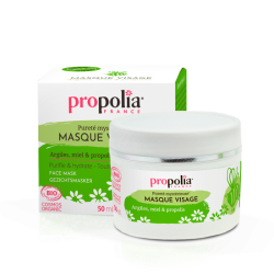 Masque Visage Bio toutes peaux kaolin, Miel & propolis - Pot 50 ml - Propolia 2024