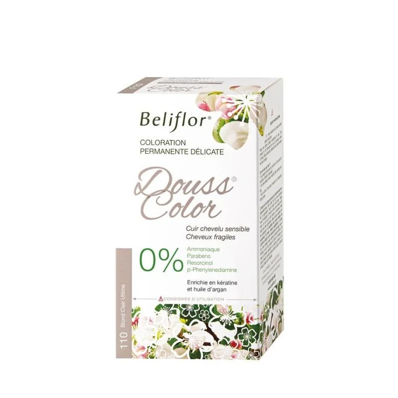 Blond Clair Ultime n°110 - Coloration permanente délicate Douss Color - 131 ml - Beliflor