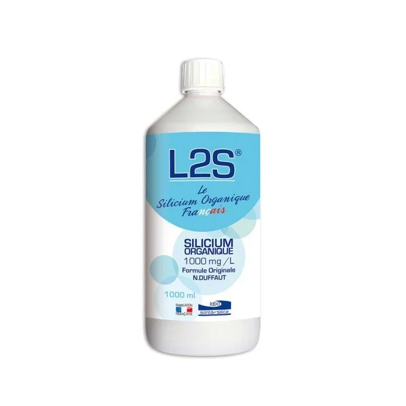 L2S® Silicium organique reminéralisant - Flacon 1 litre - Labo Santé Silice 2024