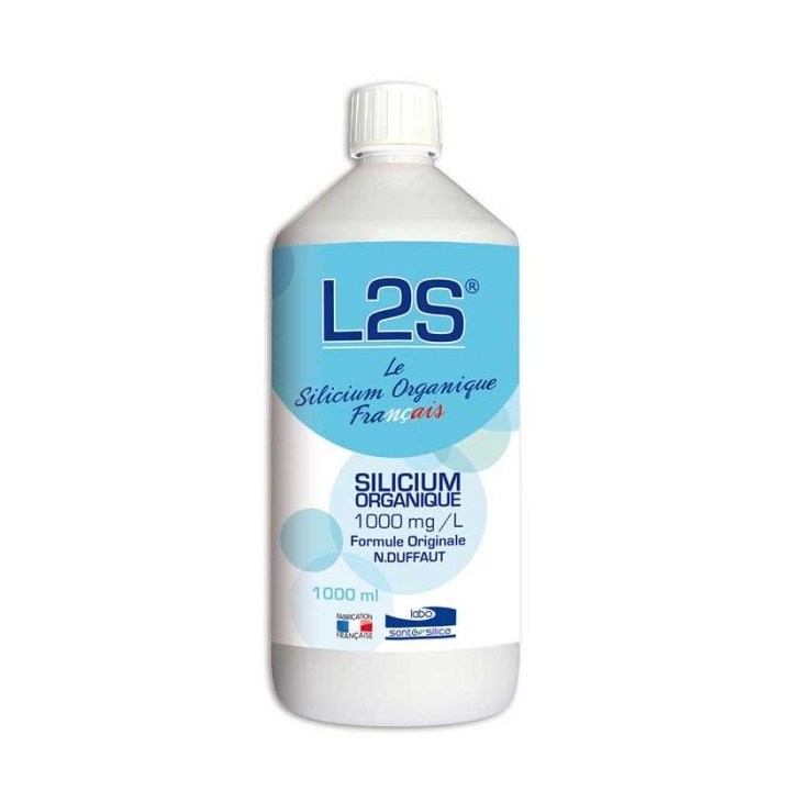 L2S® Silicium organique reminéralisant - Flacon 1 litre - Labo Santé Silice 2024