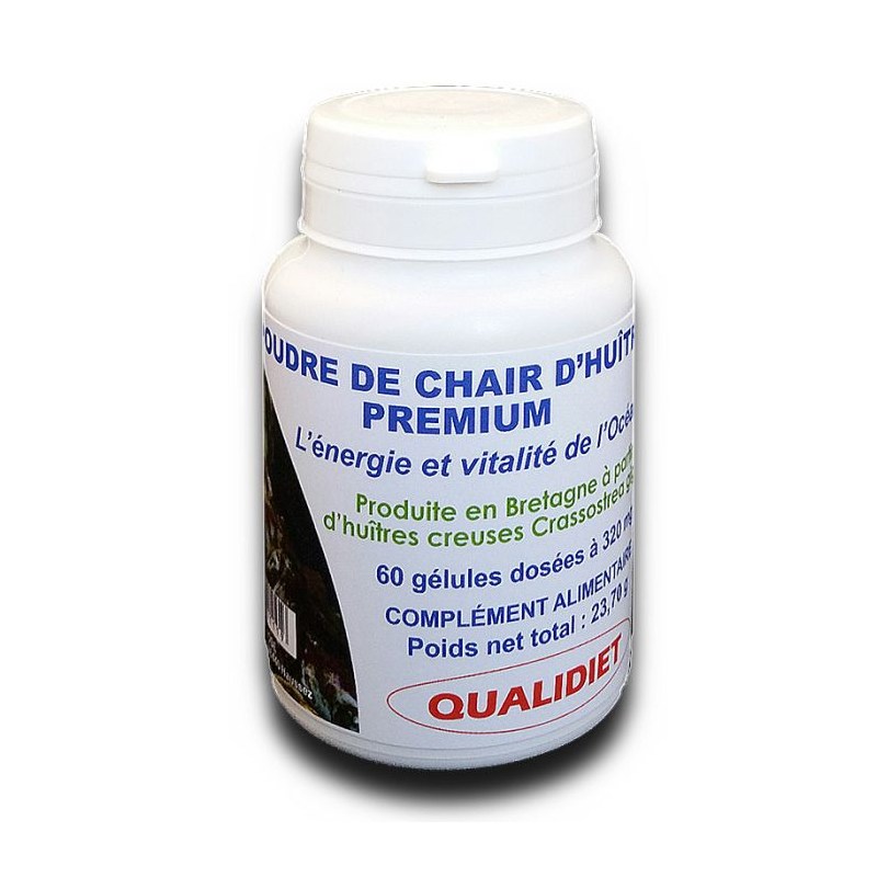 Poudre de Chair d'Huître Premium – 60 gélules – Vital Osmose 2024