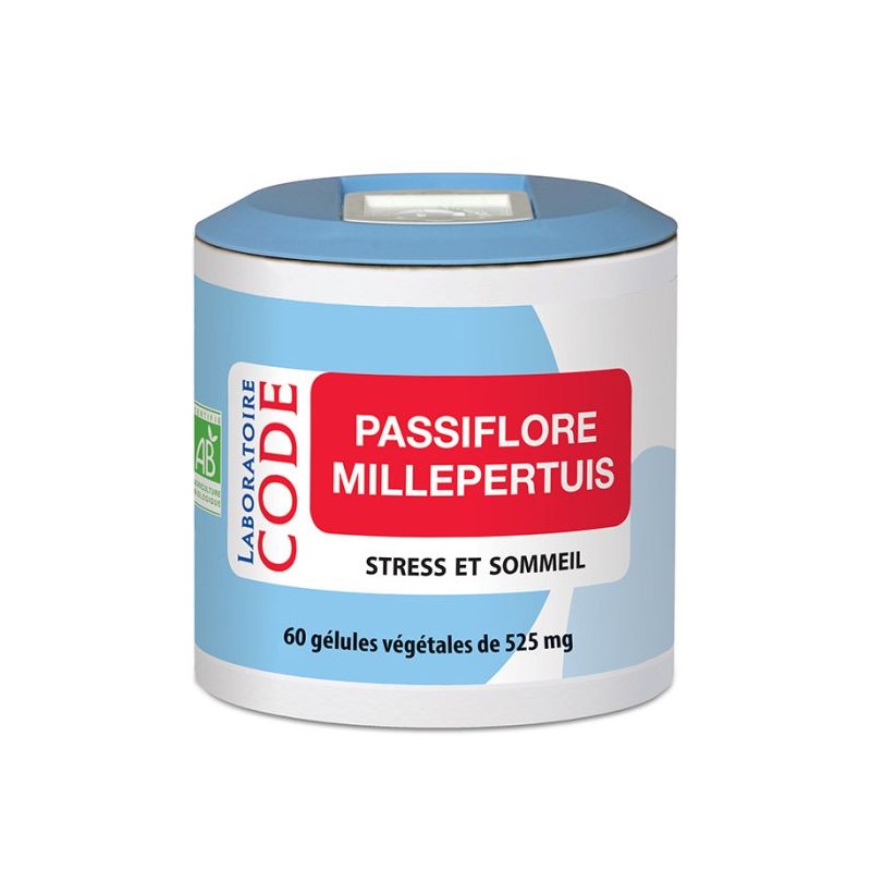 Passiflore Millepertuis Bio - 60 gélules végétales - Laboratoire Code