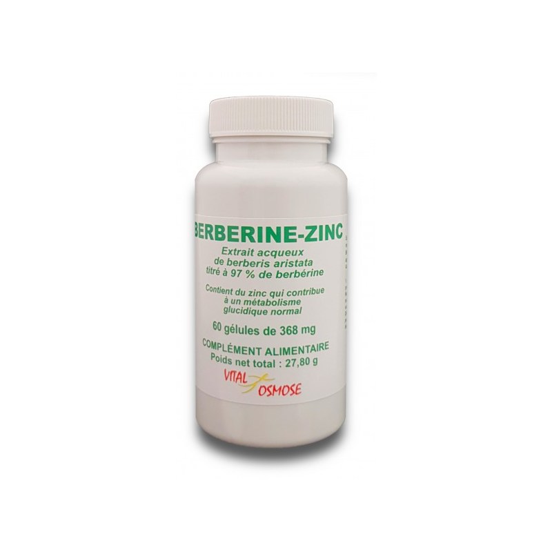 Berberine à 97% 368 mg - 60 gélules végétales - Vital Osmose