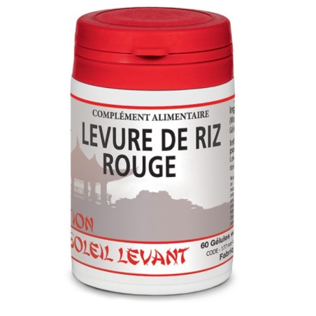 Levure de riz rouge - Pilulier de 60 gélules végétales - Tradition du Soleil Levant