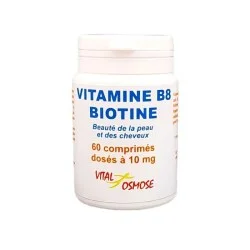 Vitamine B8 Biotine – 60 comprimés – Vital Osmose