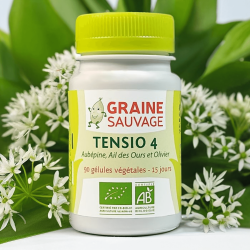 Ail des ours et flacon de Tensio 4 Bio - 90 gélules végétales - Graine Sauvage