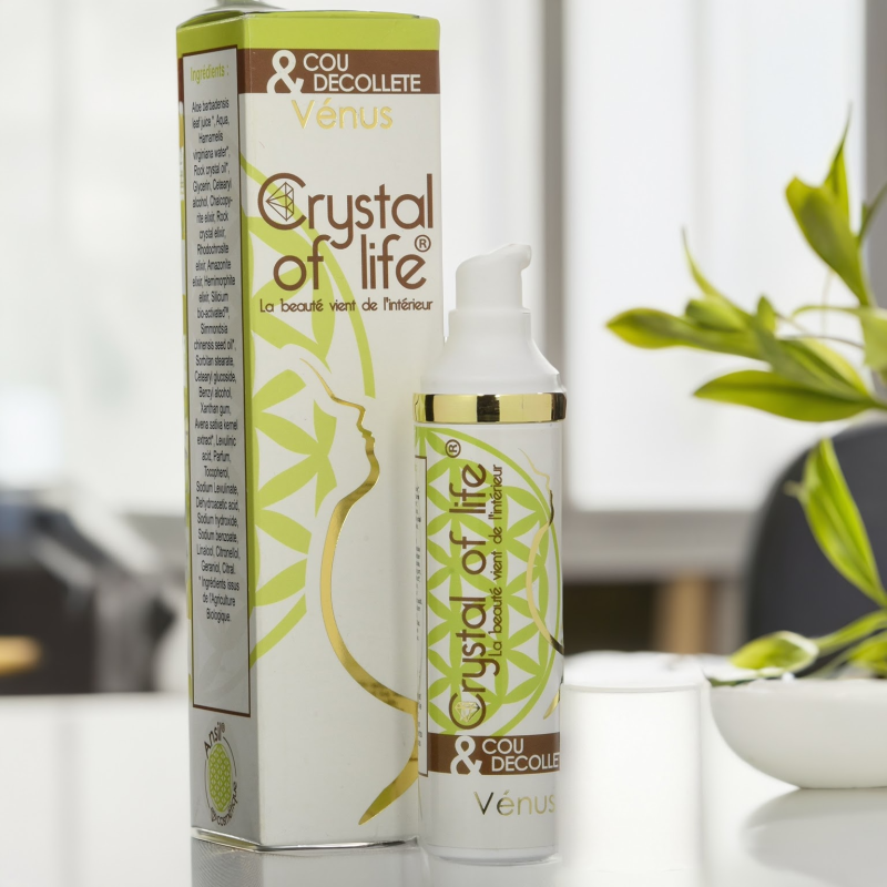 Crème pour le cou et le décolleté Vénus - 50 ml - Crystal of life - Ansil 2025 Crème pour le cou et le décolleté Vénus - 50 ml - Crystal of life - Ansil 2025