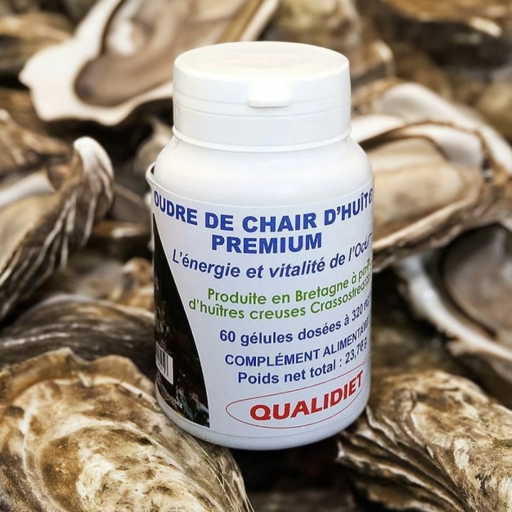 🐚 Poudre de Chair d'Huître Premium – 60 gélules – Vital Osmose 2025