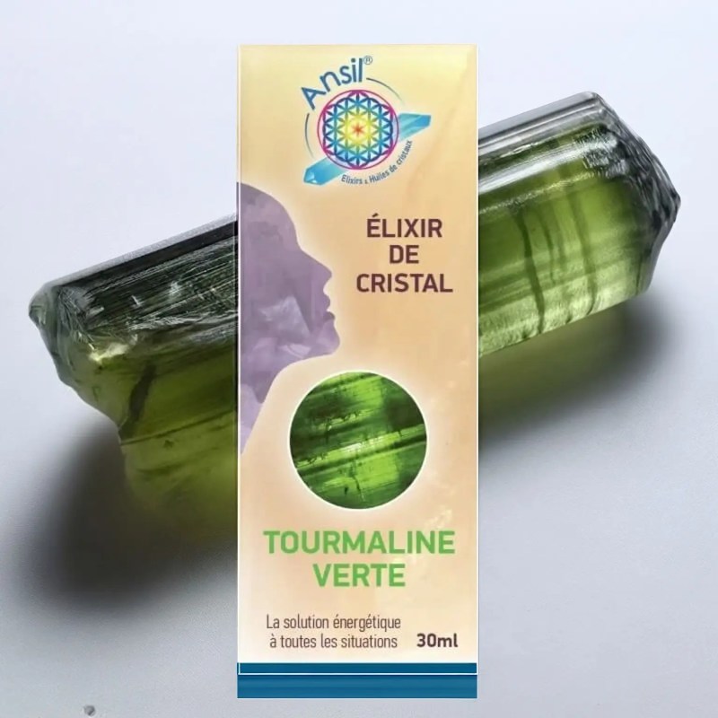 💎 Tourmaline verte - Élixir de Cristal - 30 ml - Ansil 2025 💎 Tourmaline verte - Élixir de Cristal - 30 ml - Ansil 2025