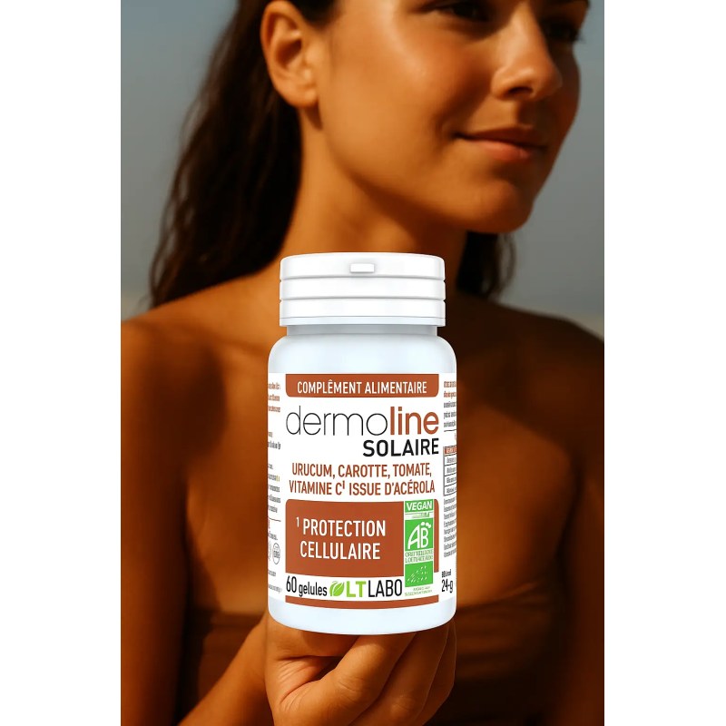 ☀️ Dermoline Solaire Bio – 60 Gélules – LT Labo 2025