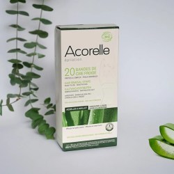 Bandes de Cire Froide Bio Aisselles & Maillot – 20 unités – Acorelle