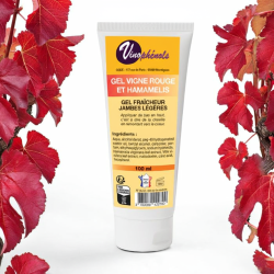 Gel Jambes Légères – Vigne Rouge & Hamamélis – 100 ml – Vinophénols 2025
