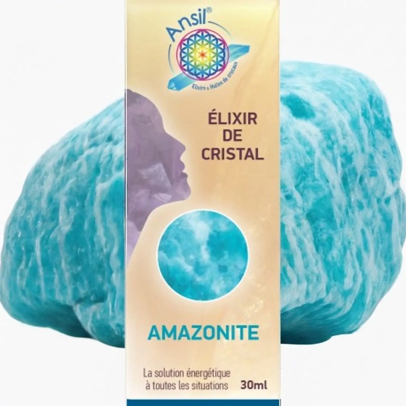 Élixir de Cristal Amazonite – 30 ml – Ansil 2025