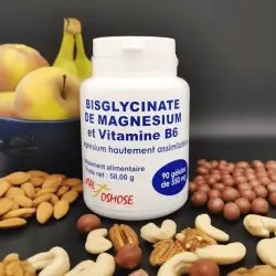 Bisglycinate de magnésium et Vitamine B6 - 90 gélules - Vital Osmose 2025