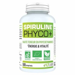 Spiruline Phyco+ Bio – 500 comprimés – LT Labo