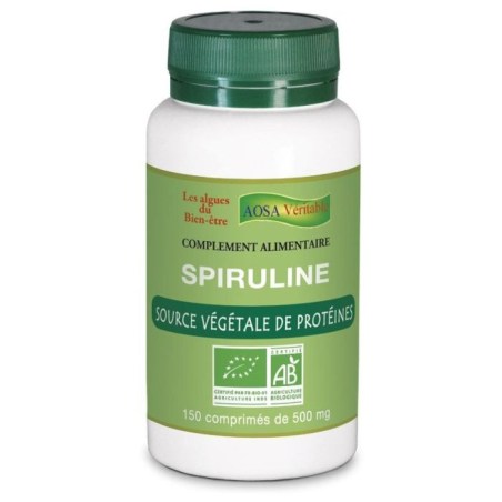 Spiruline Bio – 150 comprimés – Aosa Véritable 2026