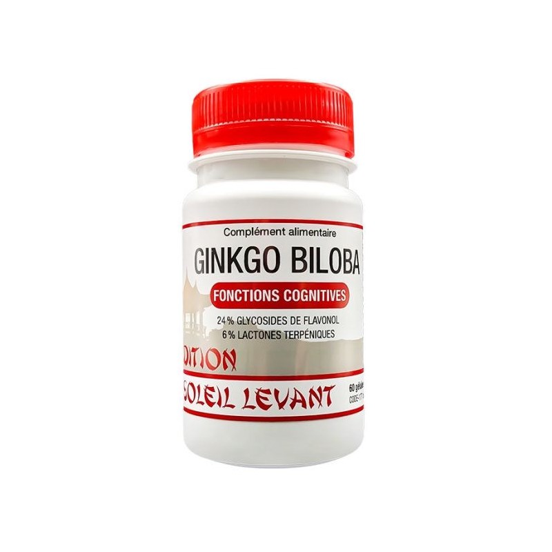 Ginkgo Biloba – 60 gélules – Tradition du Soleil Levant