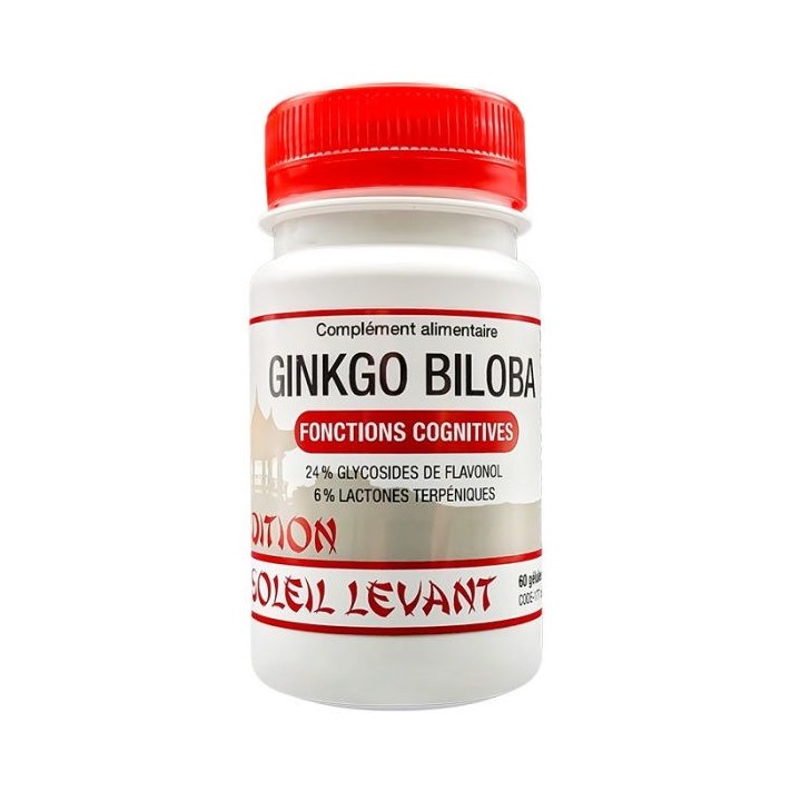 Ginkgo Biloba – 60 gélules – Tradition du Soleil Levant