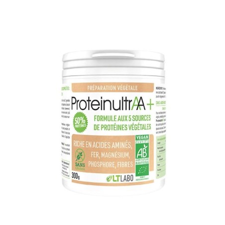 ProteinultrAA+ Bio – Protéines végétales bio | LT Labo 300 g